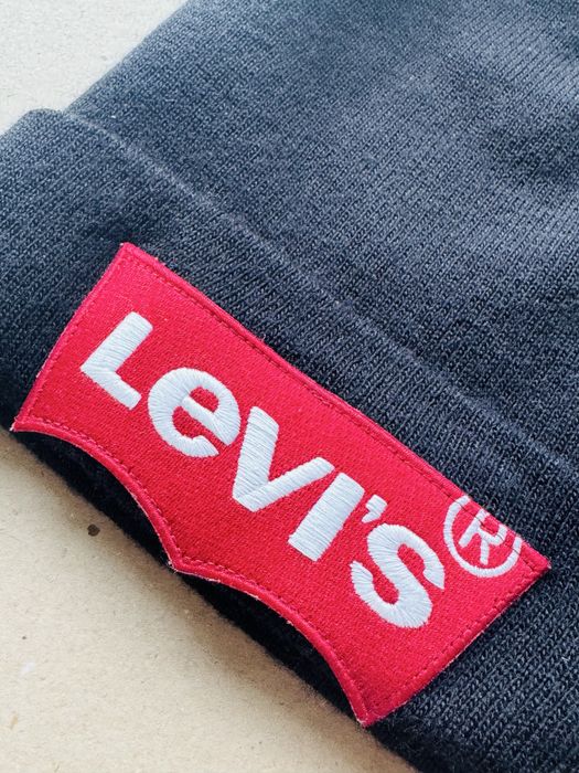 Шапка Levis біні унісекс чорна
