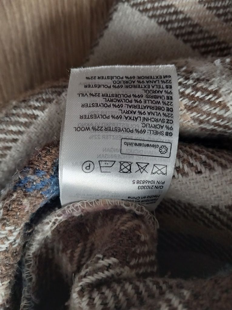 Kurtka koszulowa wełna H&M r.XS oversize