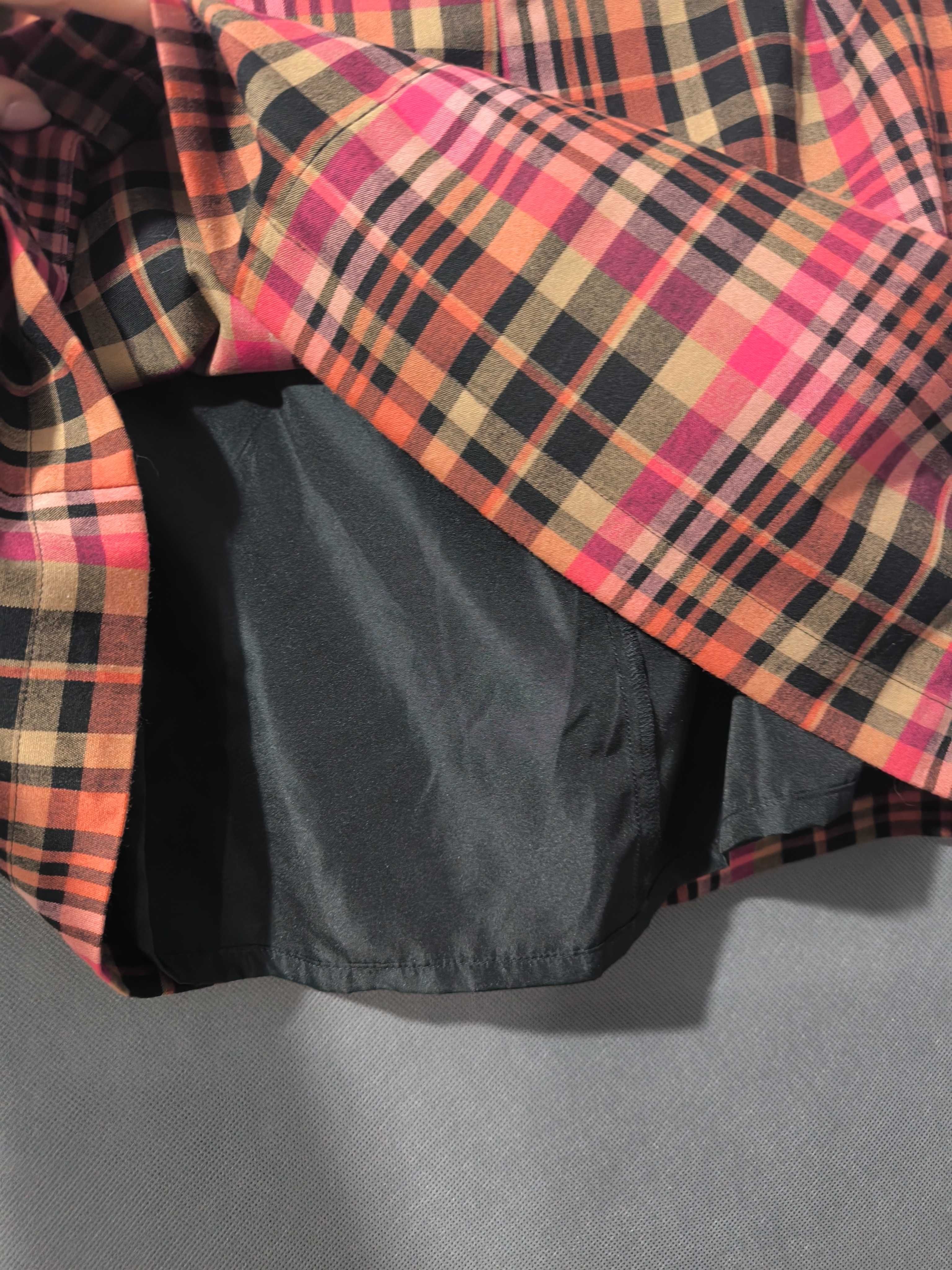 Spódnica mini materiałowa Next spódnica w kratkę z kieszeniami 46 3XL