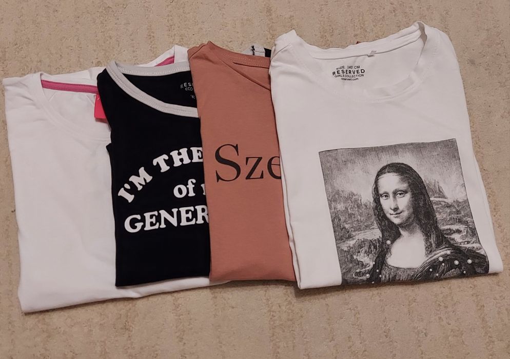 Zestaw 4 koszulek rozmiar 140