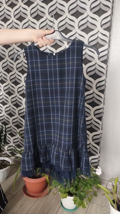 Комплект шкільний сарафан/сукня+блузка