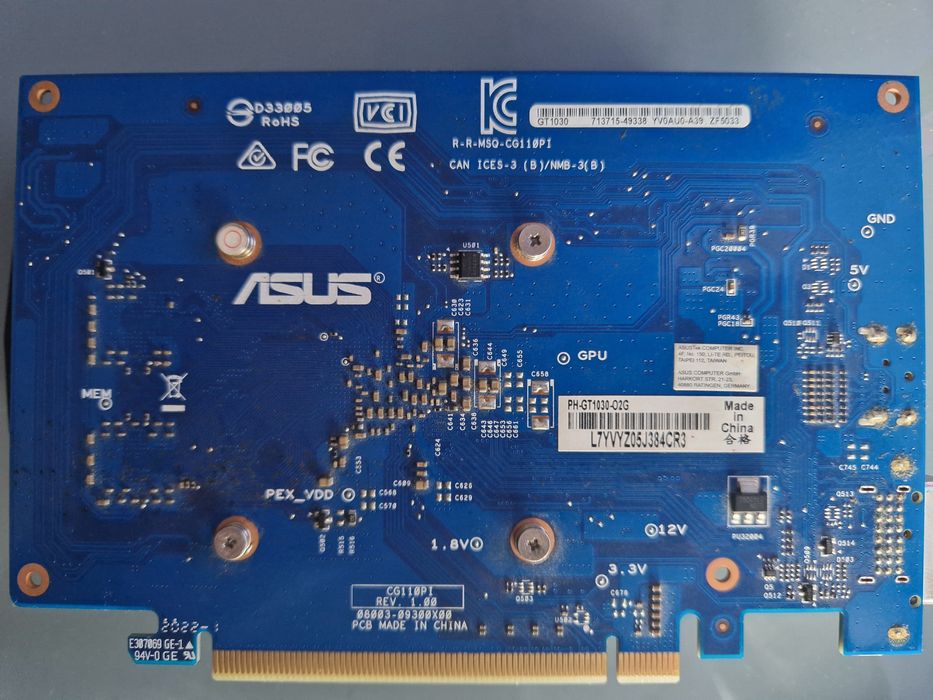 Nvidia GT 1030 2GB DDR5 OC (Asus)64550160585475121