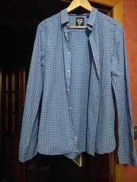 Koszula Superdry XL 100% bawełna niebieska kratka