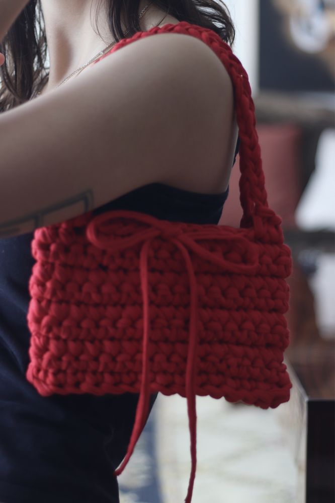 Mala em croche handmade