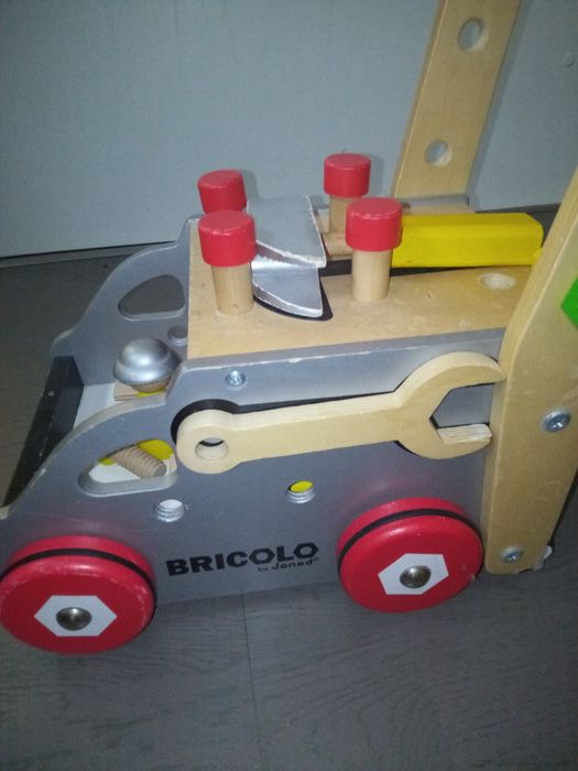 Drewniany wózek warsztat Bricolo by Janod