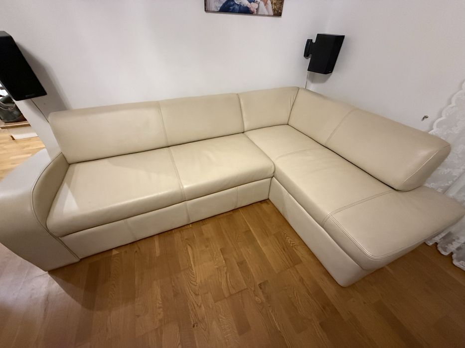 Sofa, kanapa skorzana NATURALNA SKÓRA!!!