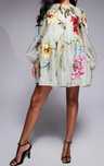 Maravilhoso vestido babydoll totalmente bordado