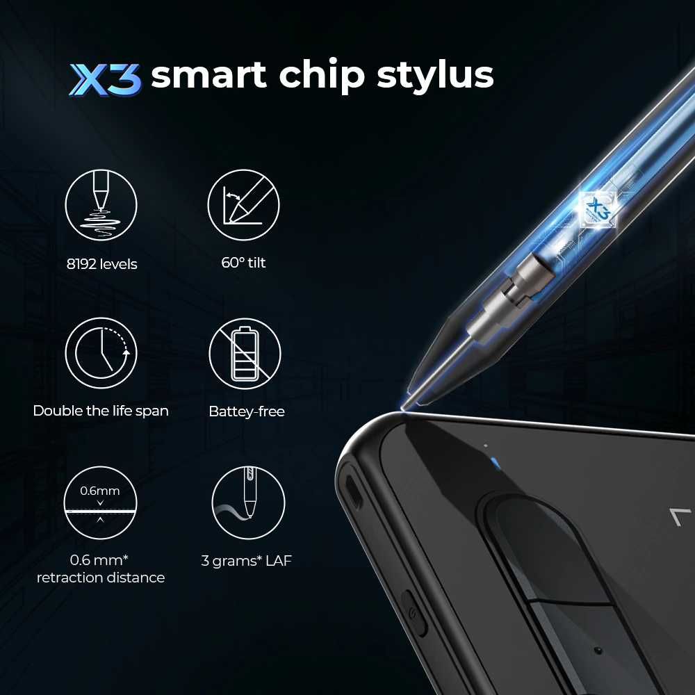 Xp-pen Deco M, MW графічний планшет для малювання новий стилус X3Elite