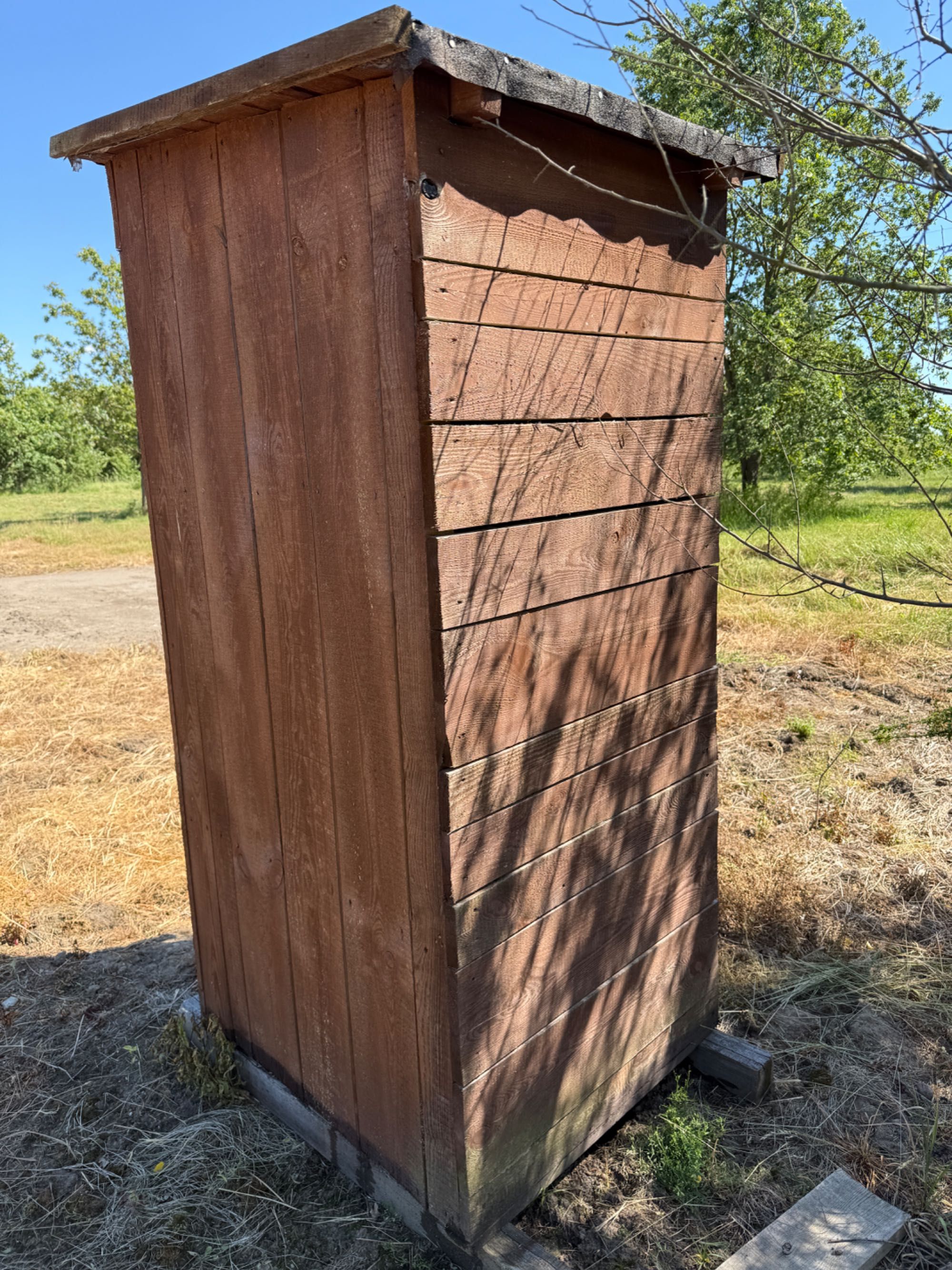 Wc drewniane na budowę