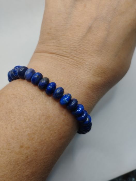 Bransoletka, lapis lazuli, bransoletka na żyłce