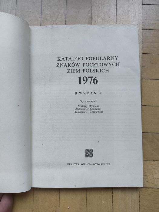 Katalog popularny znaków pocztowych ziem polskich 1976 Myślicki KAW