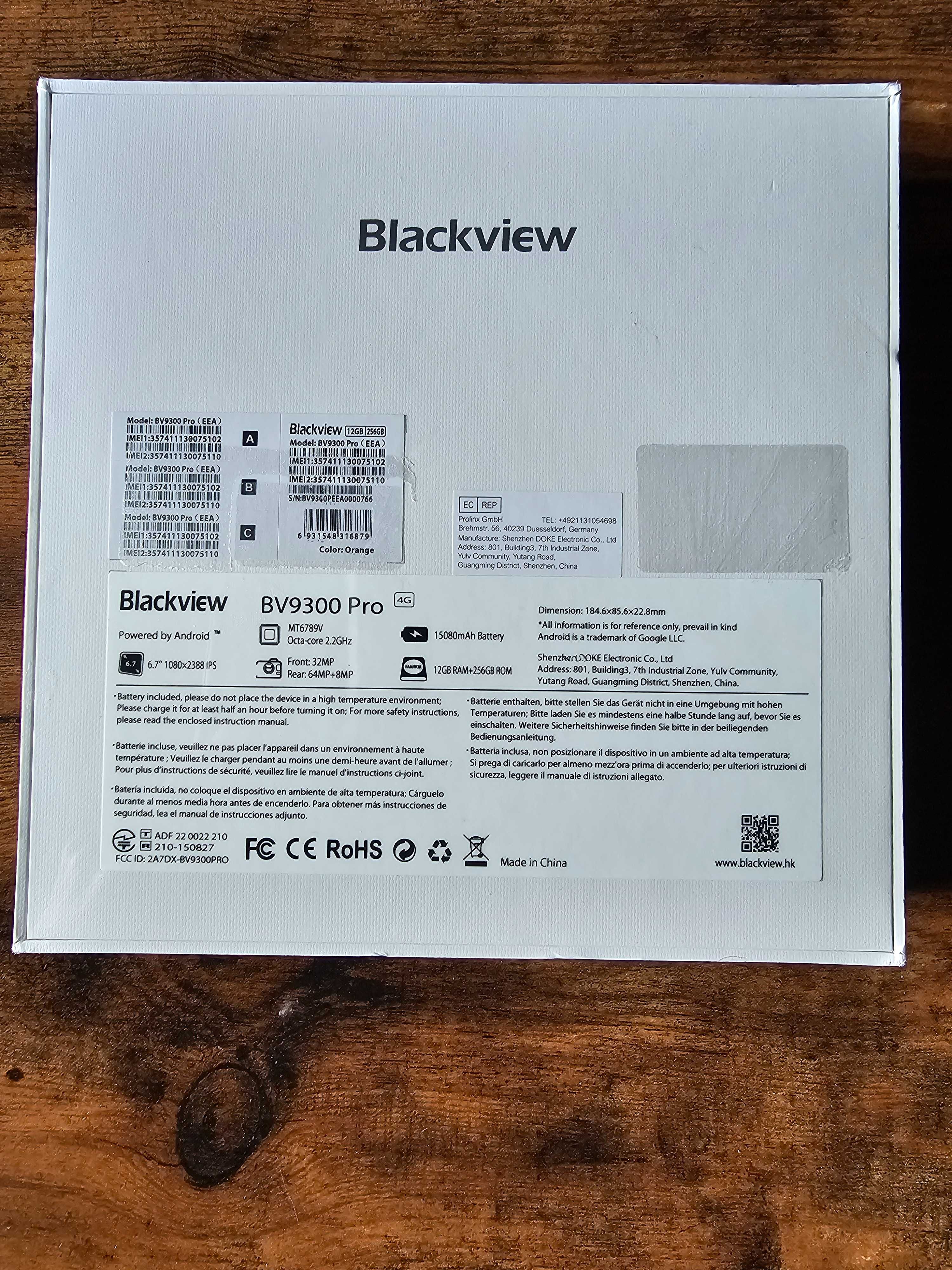 Blackview BV9300 Pro Wytrzymały telefon 12+12 GB + 256 GB
