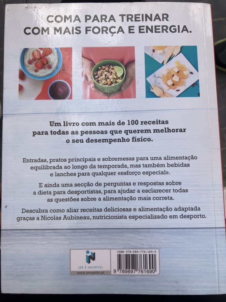 Livro “Receitas para treinar”