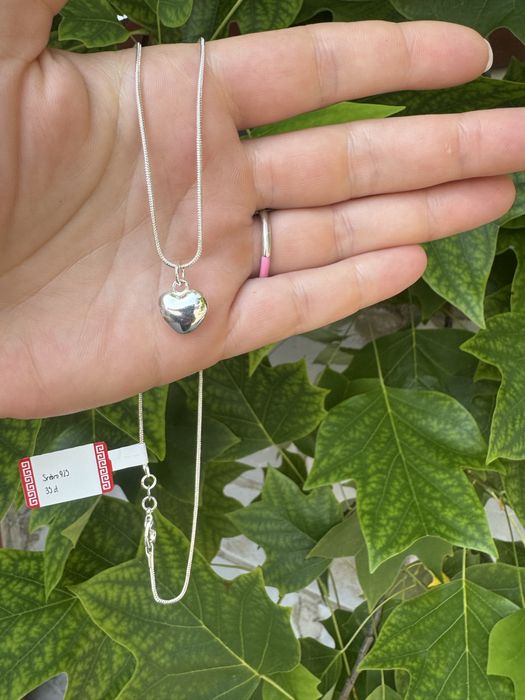 Naszyjnik serce proba 925