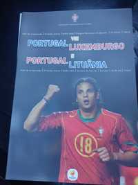 Programa de jogo Portugal Luxemburgo e Lituânia 2004