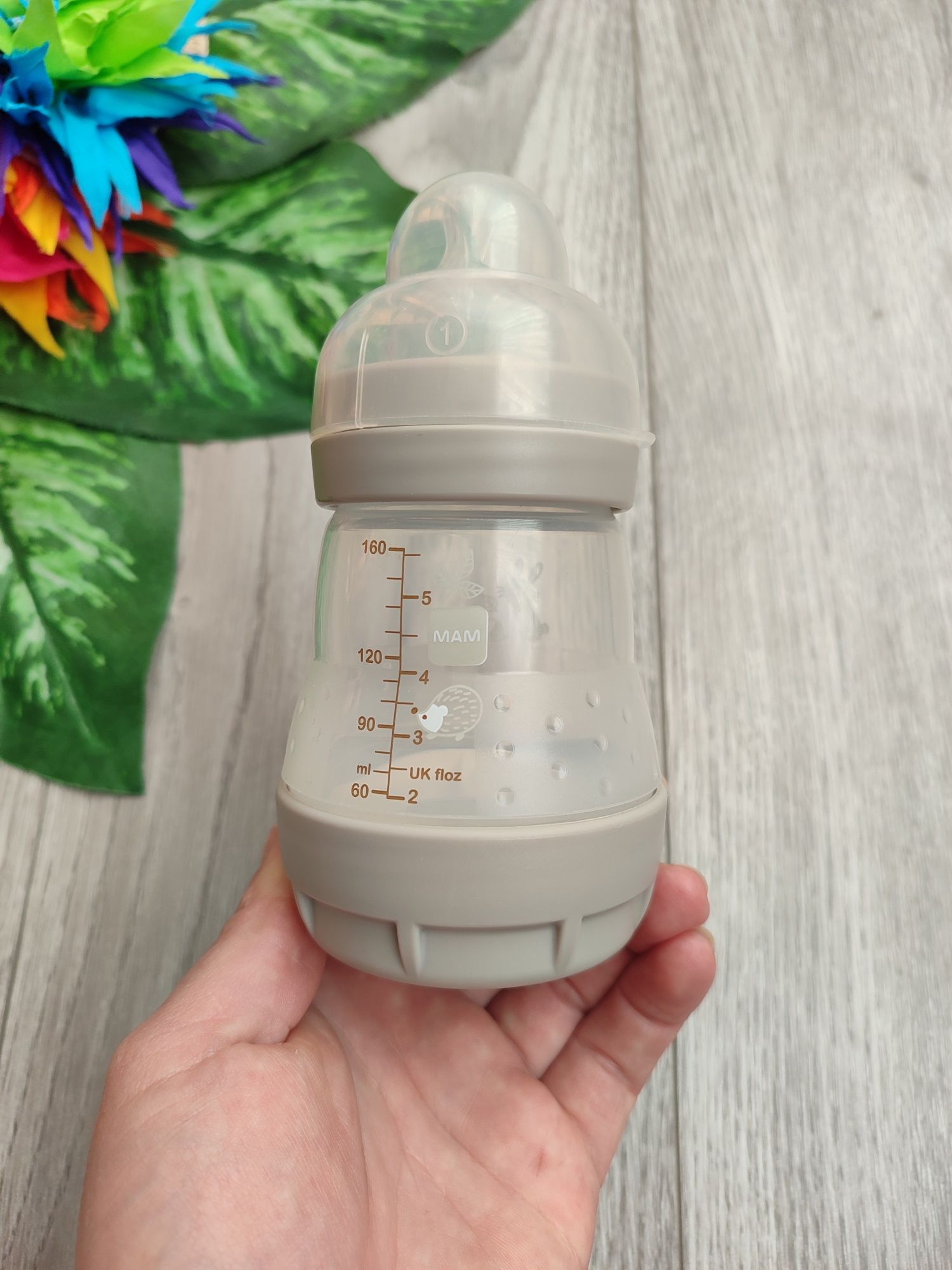 Anti-Colic атиколікова пляшечка для годування 160мл Mam розмір 1 (0-6)
