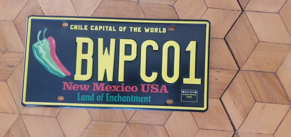 New Mexico tablica rejestracyjna USA oryginal