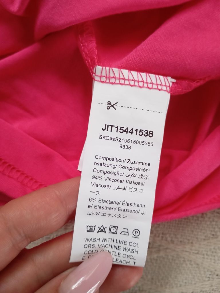 SHEIN L-XL niesamowita NOWA długa sukienka maxi obcisła kolor fuksja