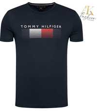T-shirt męski Tommy Hilfiger MW0MW21008 granatowy rozmiar S