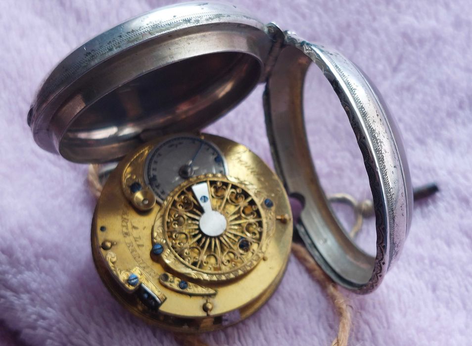 Relogio de bolso Prata VERGE FUSEE  "Baudry " 1800's - [48mm]