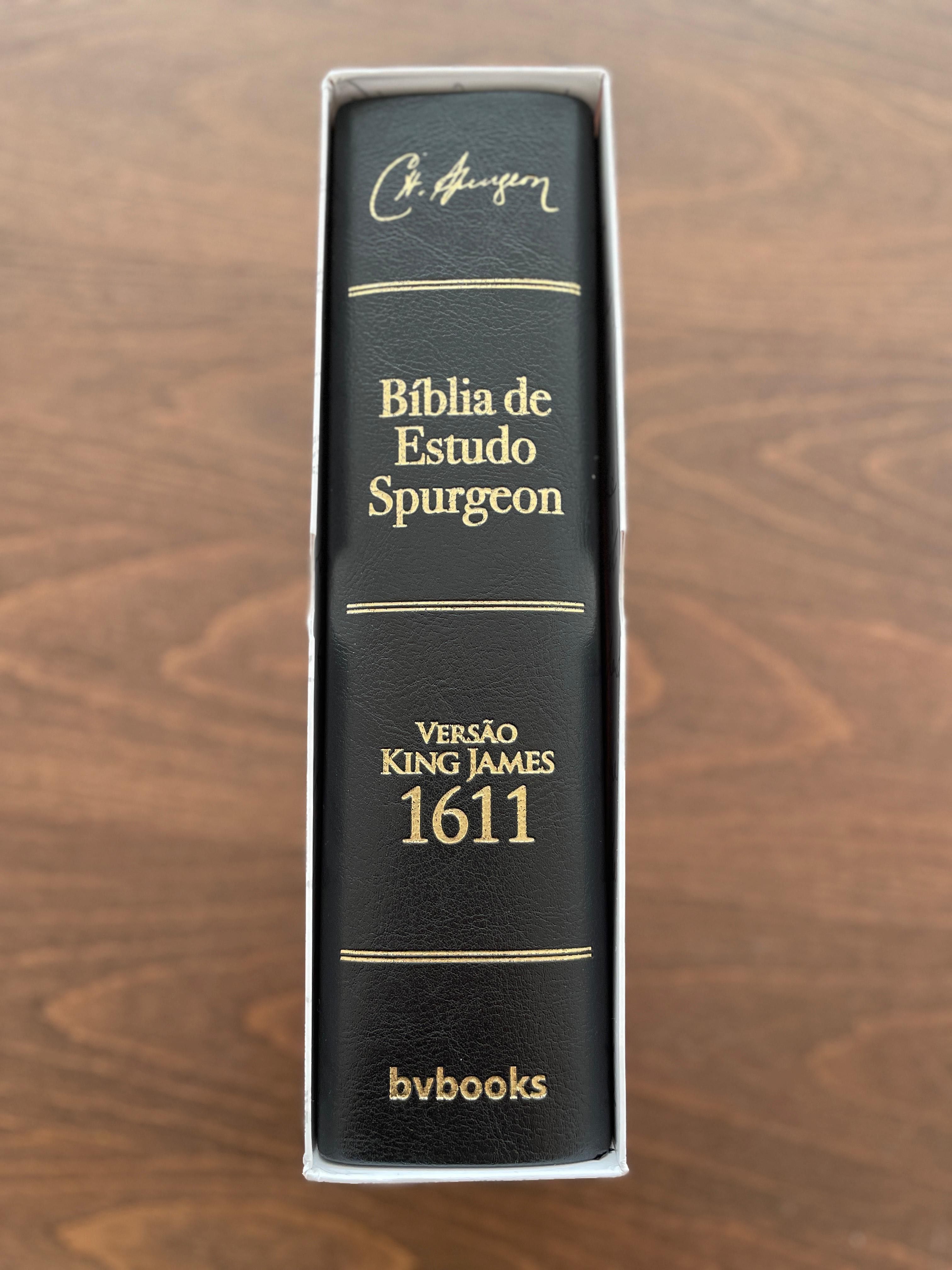 Bíblia De Estudo Spurgeon Capa Luxo de Bv Books (Português)