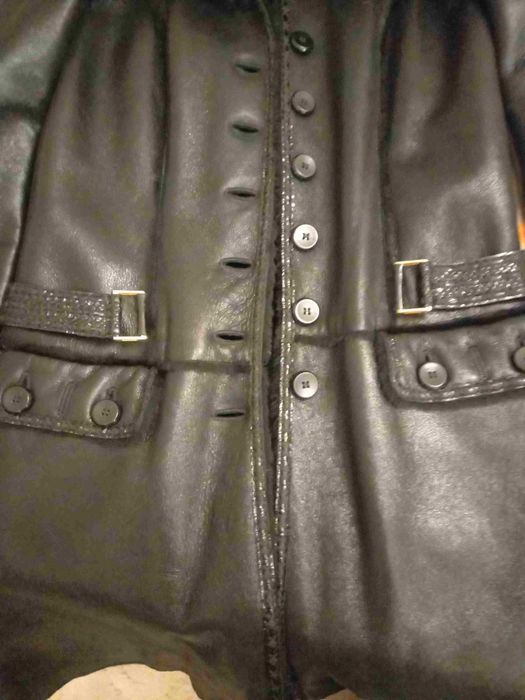 Дублёнка чёрная • Новая • fashion first Италия • Adamo • Italian р. 40
