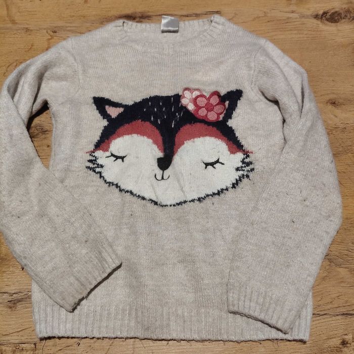 Sweterek zimowy dla dziewczynki