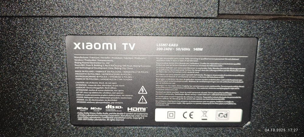 Продам Телевизор б/у Xiaomi Mi TV A2 55" в идеальном состоянии