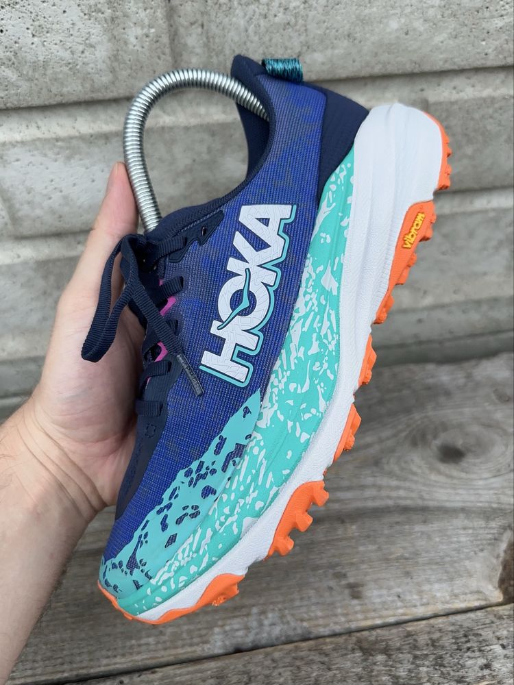 Nowe granatowe, trailowe buty do biegania Hoka Speedgoat 6, rozmiar 38
