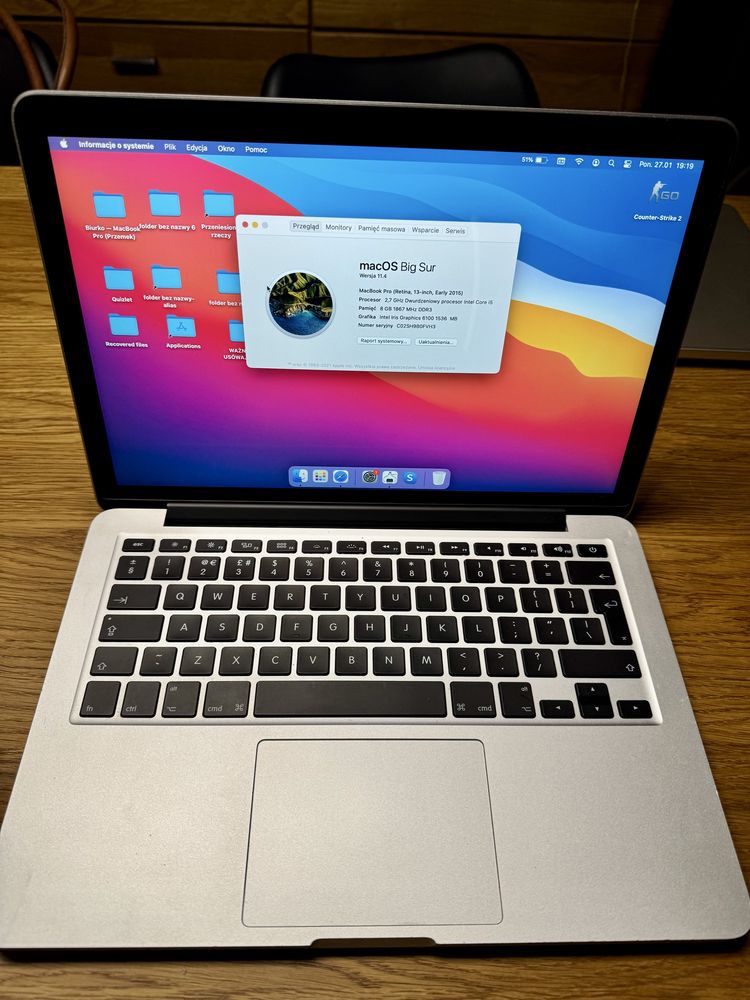 Macbook Pro A1502 Early2015 i5 8GB RAM 512GB SSD