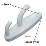 Cabide Espião Com Câmera e Sensor De Movimento,