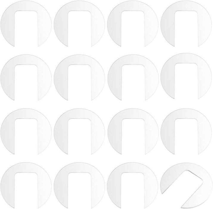 NAKŁADKI 16szt na kubki do słomek DIY akrylowe na szklanki NOWE s205