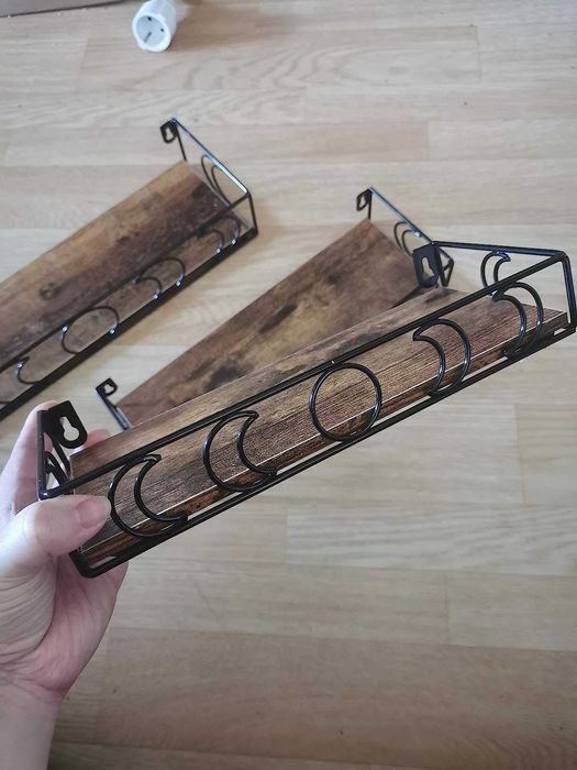 Dekoracja ścienna kwietnik wzór loftowy ażurowy 4 sztuki