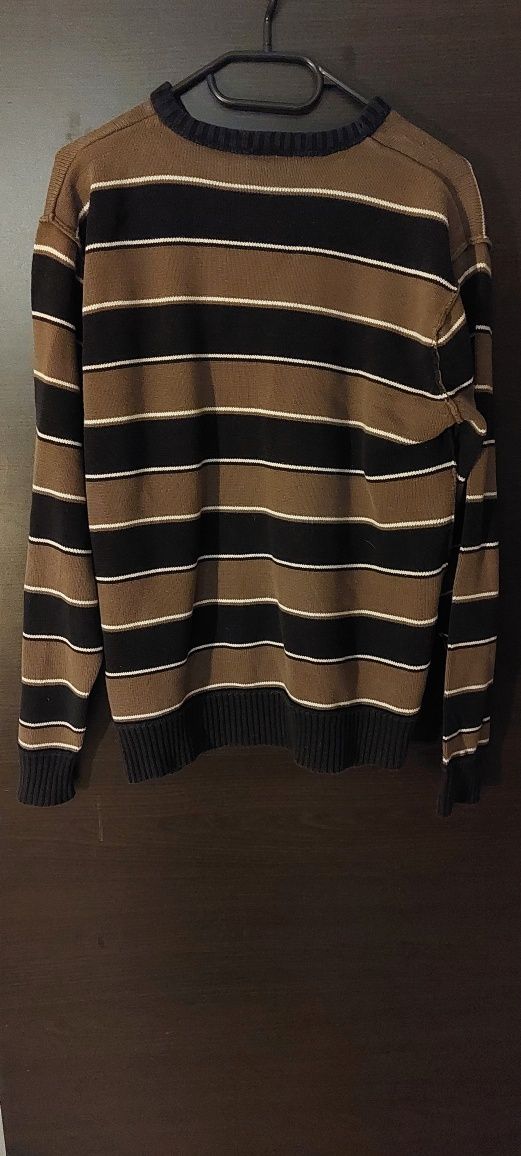 Sweter bawełna 100% na jesień i zime brązowy
