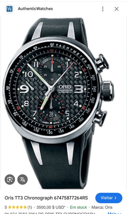 Oris TT3 Titanium Chronograph