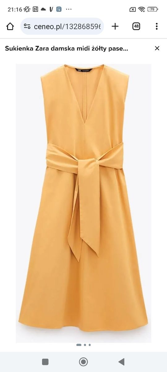 Zara sukienka midi