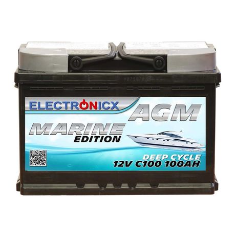 Akumulator 12v AGM 100 ah ELECTRONICX bateria zasilająca UPS