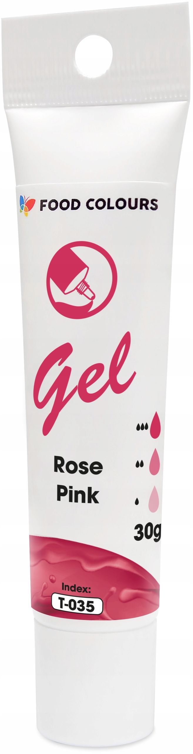 Barwnik Spożywczy W Żelu T-035 Rose Pink Różany Róż Różowy 30G