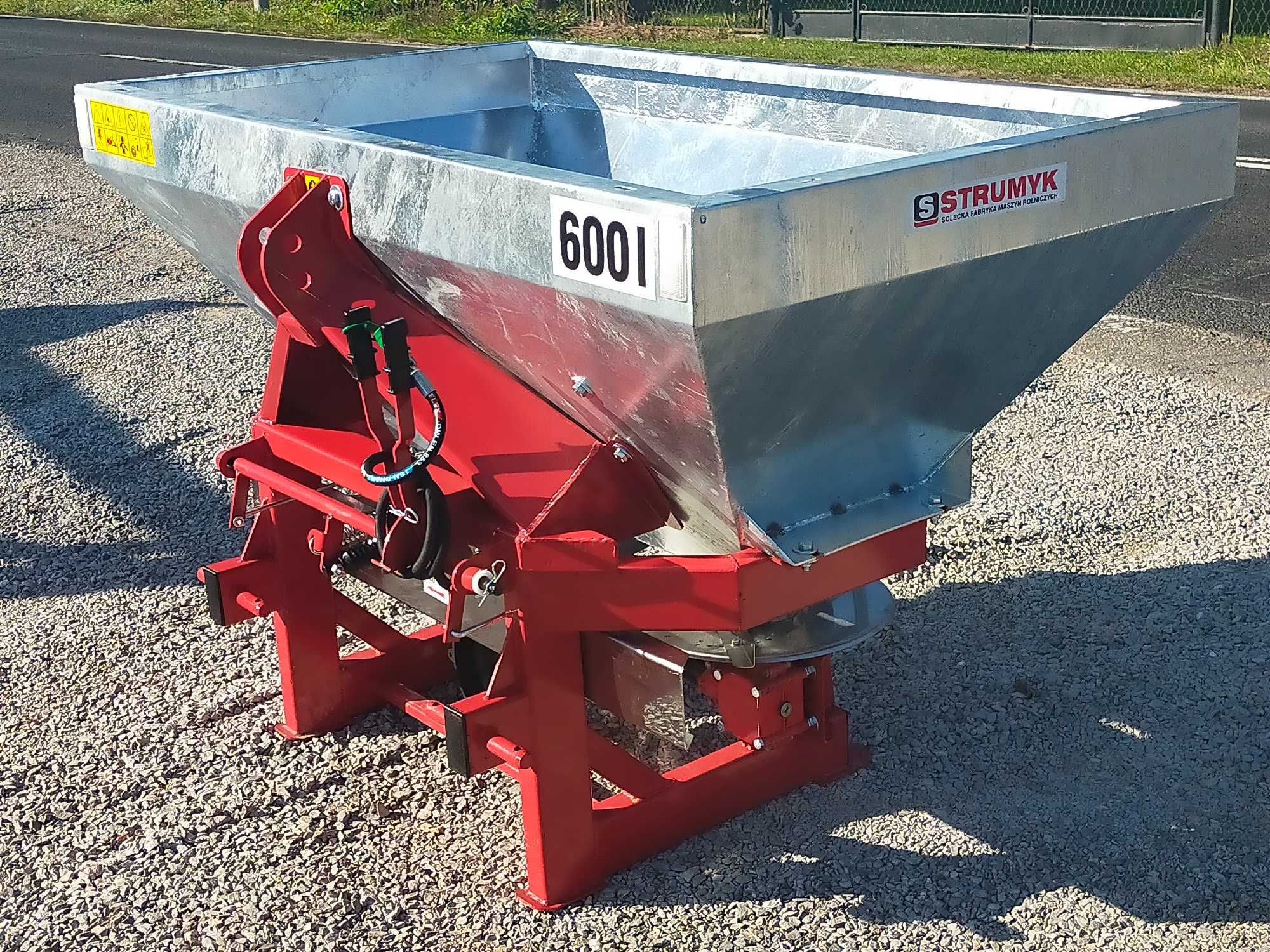 DWUTALERZOWY rozsiewacz nawozu Strumyk plandeka/kratka 400l -1600l