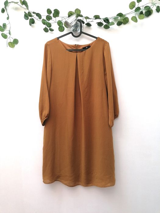 Vestido Midi cor Amarelo Torrado