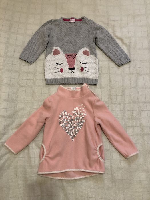 Пакет речей (11 шт.) для дівчинки віком 2-3 роки / новорічні светрики