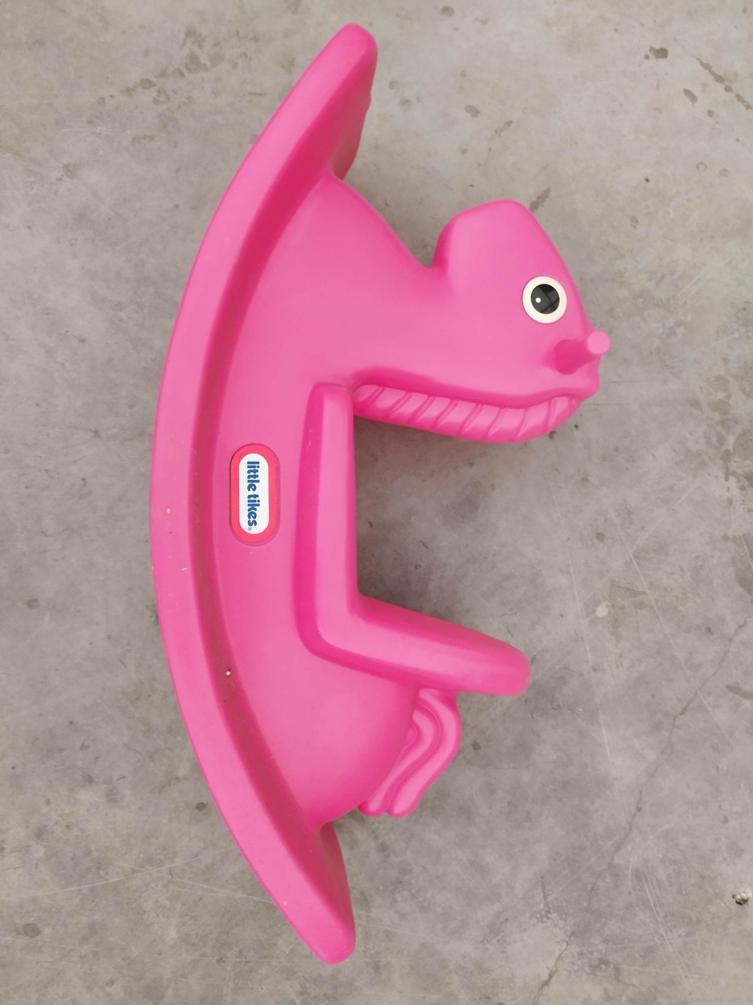 Little Tikes Bujany konik na biegunach różowy plastikowy