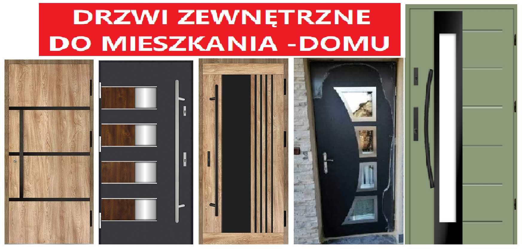 DRZWI wejściowe zewnętrzne do mieszkania  wewnątrzklatkowe Z MONTAŻEM