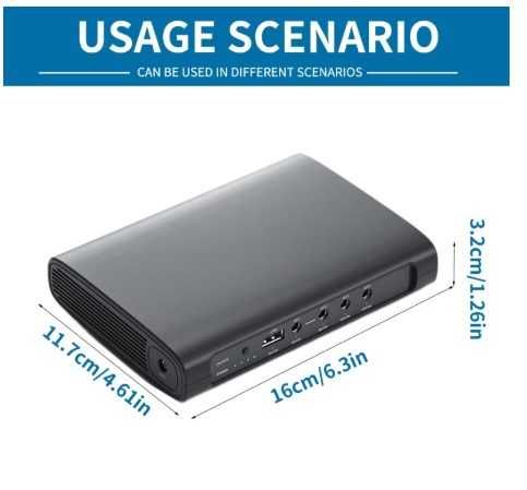 Джерело бесперебійного живлення для роутера (ДБЖ, UPS, ИБП) 27000mAh