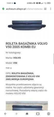 Roleta bagażnika Volvo v50 kombi eu
