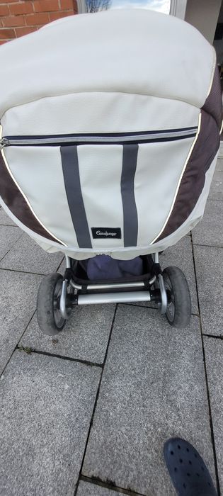 Wozek Emaljunga spacerówka + gondola + fotelik