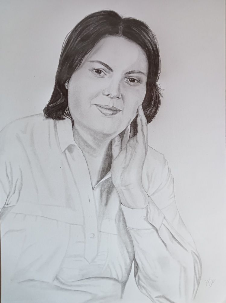 Faço desenhos / retratos a lápis