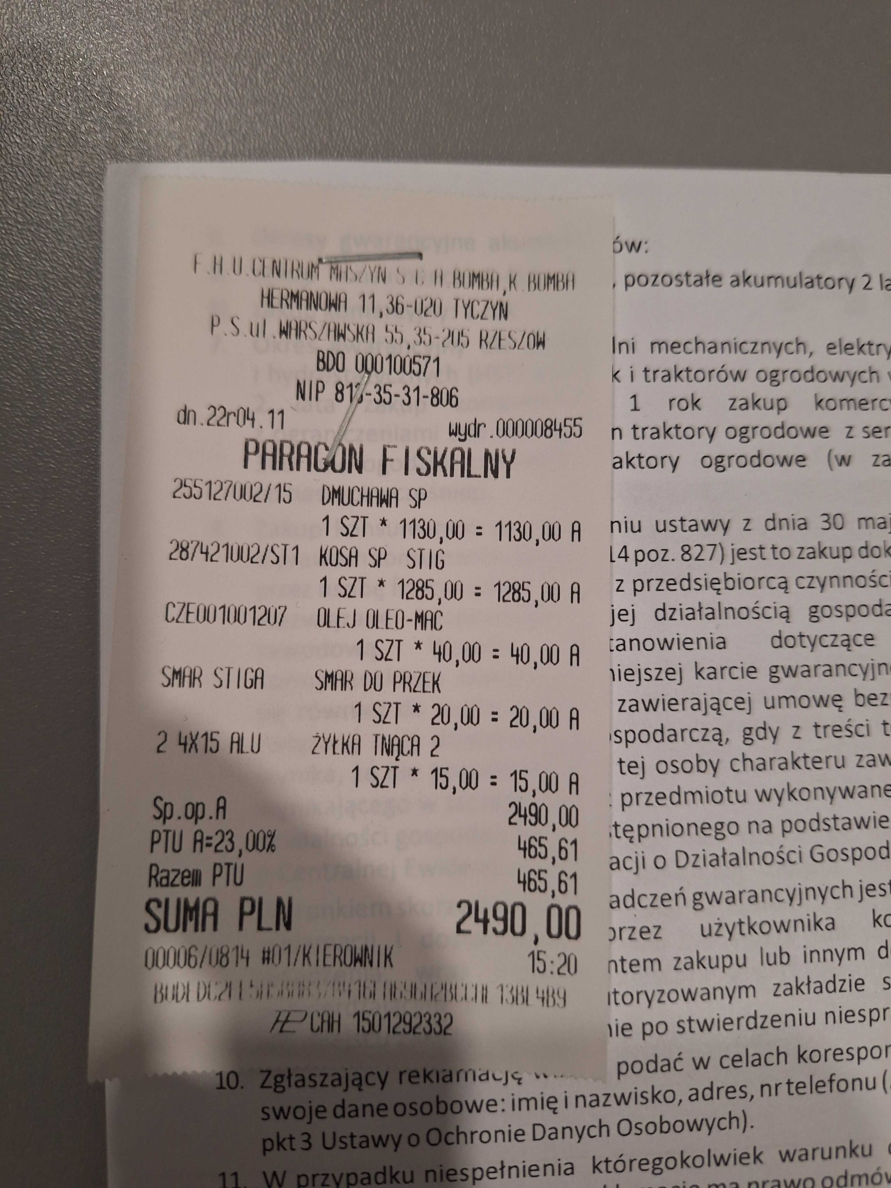 Podkaszarka spalinowa Stiga 555