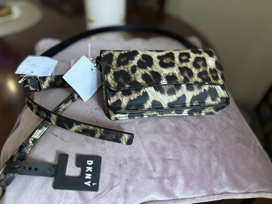 Сумка DKNY леопардовый принт
