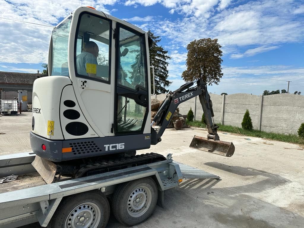 Mini koparka TEREX TC16 z 2015r szybkozłącze waga 1700kg MOCNA 3 łyżki